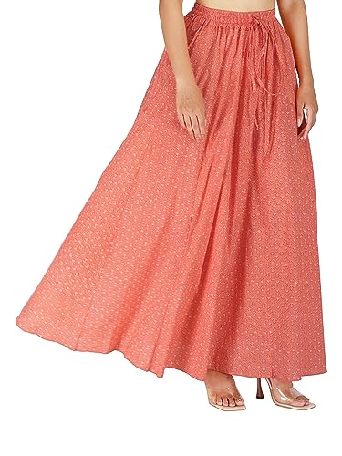 Image of Sttoffa Cotton Printed Women Wear Maxi Long Skirt 40 inch inch Full Length