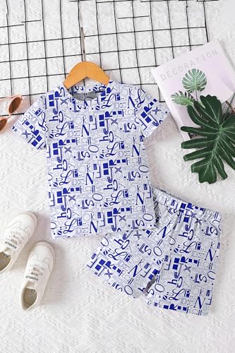 Image of Fashion Dream Boys Cotton Blend Printed Co-ord Set|clothing set for kids|Combo set