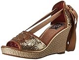 Sperry Women's Palm Beach, Gold Glitter/Cognac-7.5 M (B)