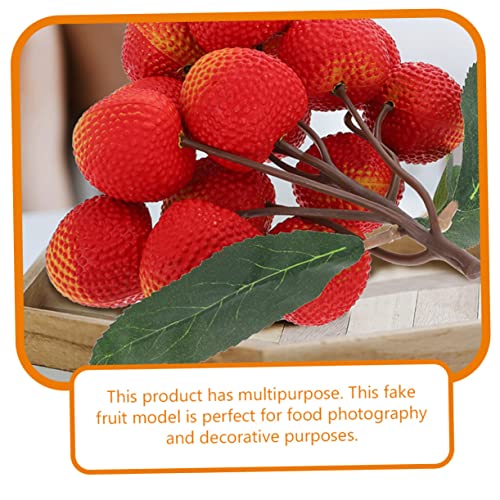 Yardwe Realistic Fruit Decor Pineapple Decor 10 Strings Artificial Longan Model Decoration Fruit Decor Blueberry Decor Foam Fruit Skewers Props Plants Decor Simulation Fruit #TOP4