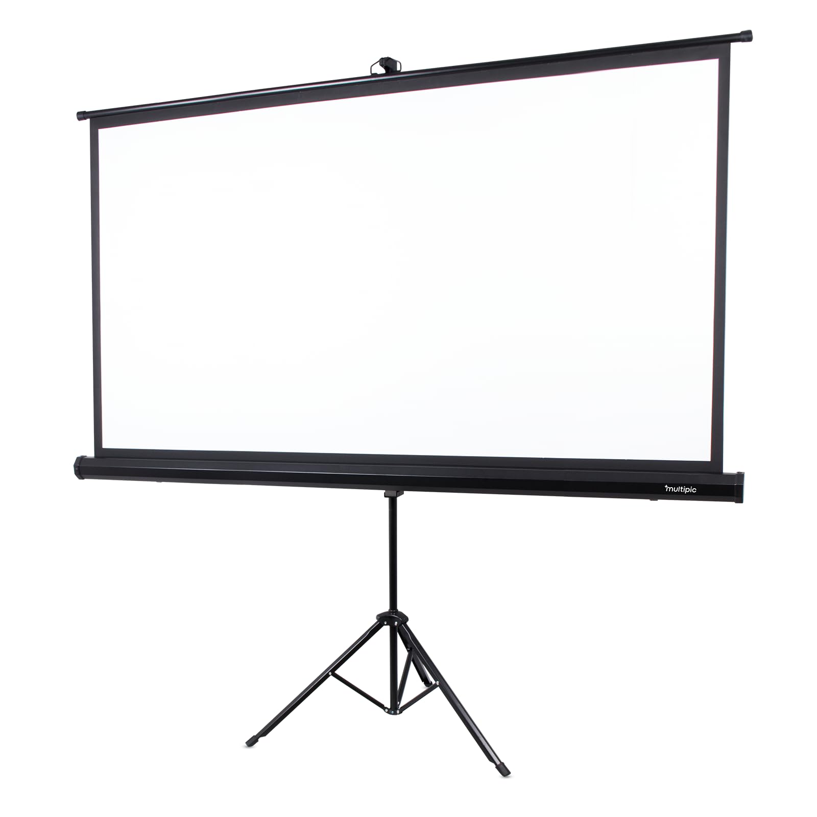 Pantalla de Proyección Portátil 85" con Trípode, Formato 16:9, Enrollable Automática, Tela Mate PVC 1.1, Ángulo de Visión 165°, Altura Regulable 165–213 cm, para Cine en Casa, Oficina o Aula