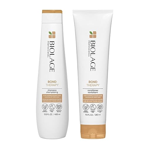 Biolage Bond Therapy Shampoo & Conditioner Set Builds Bonds & Reduces Breakage Paraben & Sulfate-Free Vegan Cruelty-Free Bonding