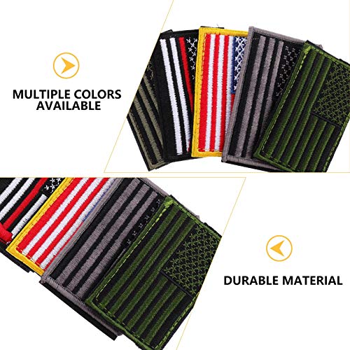 BESPORTBLE 5 peças de tecido bordado com bandeira dos EUA bordado patch de costura para roupas patri
