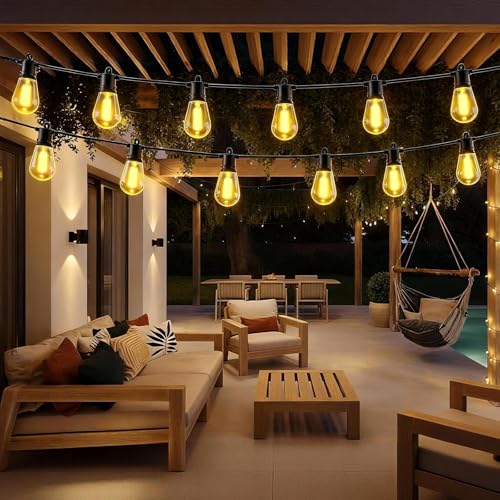 Licoopr 25FT Outdoor String Lights IP65 Waterproof Patio Lights with 8 + 1 Shatterproof LE - image 7