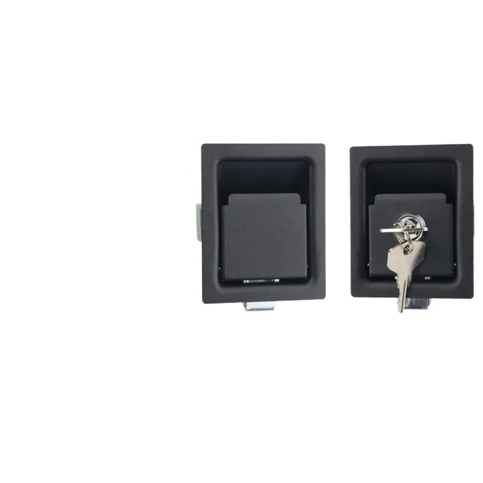 Serrure plate en fer noir boîte outils camping-car et coffret électrique