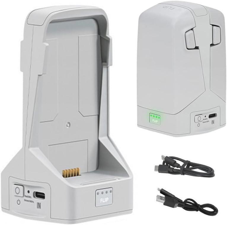 Battery Charger for DJI FLIP with Storage and Discharge Modes,Can Charge 2 Batteries at th,Supports PD Fast Charging