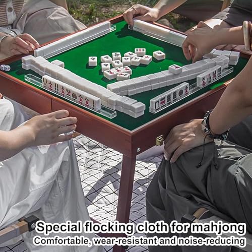 Mesa plegable Mahjong con set 144 piezas miniatura 2