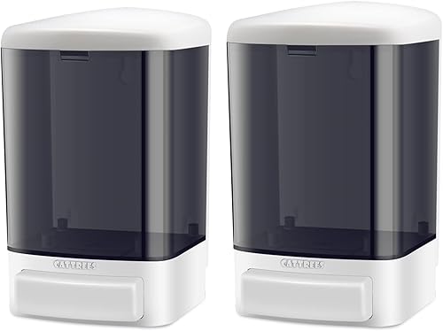 Paquete de 2 dispensadores de jabón manuales de 33.8 onzas para montar en la pared, dispensador de jabón comercial para cocina, baño, dispensador de