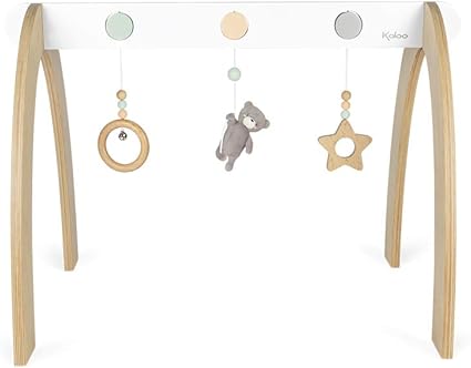 Kaloo Home Mon Portique D Activite K Vert Gris Saumon Amazon Fr Bebe Et Puericulture