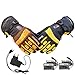 HWZZ 7.4V Gants Chauffants Rechargeables Électriques Ski Batterie Au Lithium Auto-Hiver Gants Chauds Chauffés pour Cyclisme Gants De Ski,Orange,M