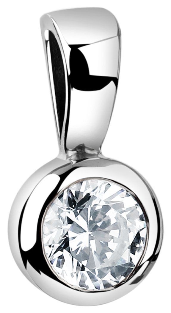 Nenalina Stein Anhänger für Damen Kette oder Halskette mit Zirkonia in 925 Sterling Silber, 261207-019