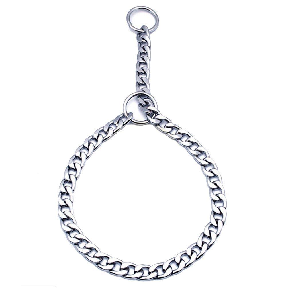 PSK Diamond Cut Chrome Plated Stainless Steal Choke Chain Dog Training Collar (L-30 inch W-1.75cm) (L-30 inch W-1.25 cm) (B07TTH1B4C) Amazon Price History, Amazon Price Tracker