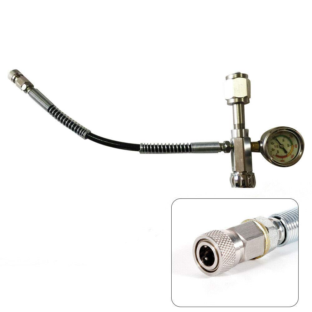 Kit de charge pour paintball - 4500 PSI - Avec tuyau Microbore de 60 cm - Pour station de charge de paintball