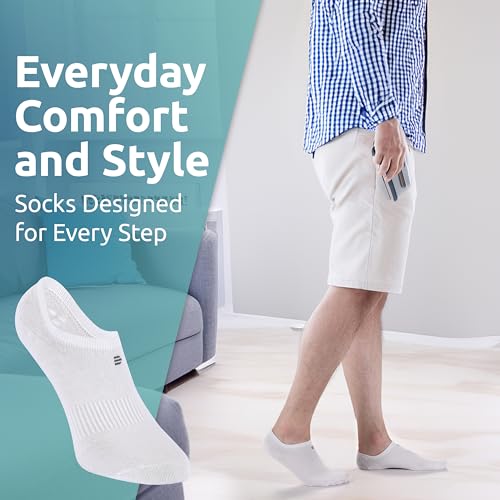 Image of 4 Pairs No Show Socks Women and Men Seamless Odor Free