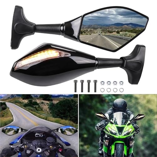Espejo retrovisor para motocicleta Suzuki que elimina puntos ciegos con intermitencia 6