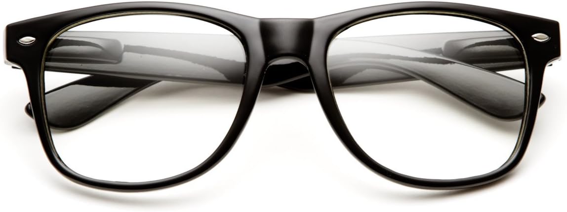 Buddy Vintage Clear Lens Nerd Wayfarer Glasses