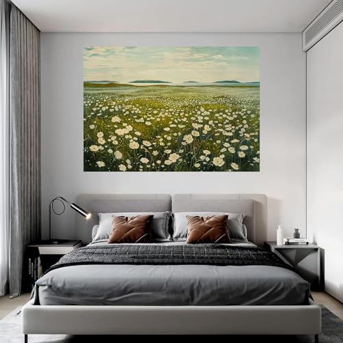 Tableau decoration murale salon paysage rétro encadré 60x80