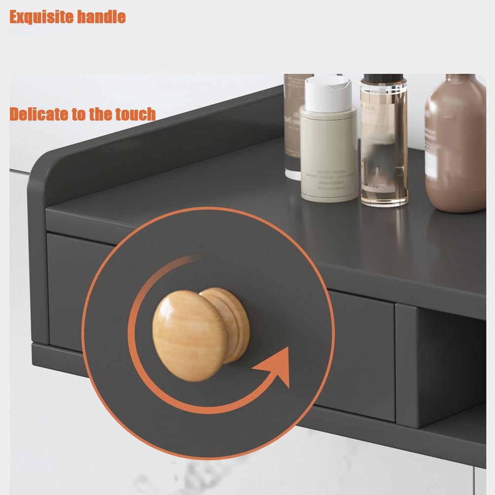 Salon Wandschrank, Multifunktionale Hängeschrank mit Schubladen Werkzeugschrank Friseur Zubehör Aufbewahrungsschrank Tragkraft,Schwarz,30x50cm | 1