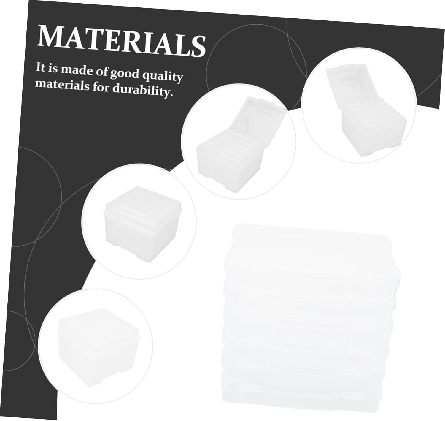 1set Photo Storage Box Organize and Classify Your Pictures Easy Clean Containers for Home Office Use