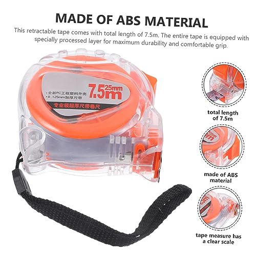 Cinta métrica de acero de 7.5 m durable para mediciones miniatura 7