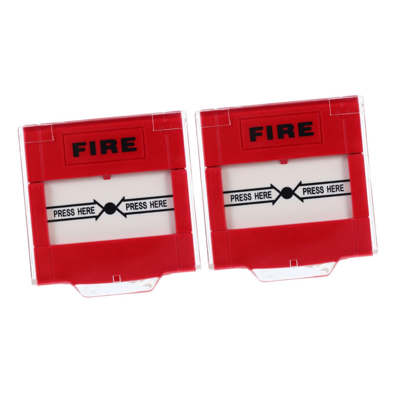 2 Pezzi Pulsante con Reset Manuale Interruttore Antincendio Unico per Allarmi Sicurezza Casa e Ufficio Chiamata Rapida