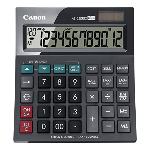Calculadora sobremesa Canon AS-220RTS Negra