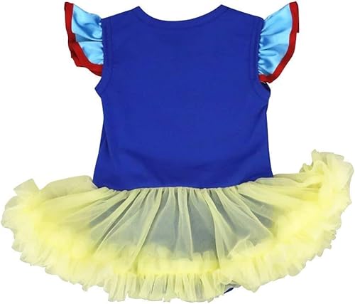 Miniatura 2 de FMYFWY Disfraz de princesa Anna de sirena blanca como la nieve para niñas, Halloween, Navidad, cumpleaños, vestido tutú con diadema y zapatos