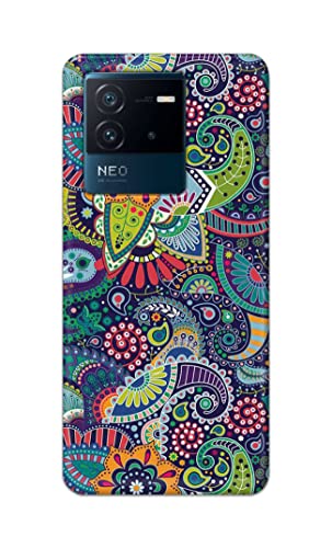 Image of Printed Hard Back Cover Case for Vivo iQOO Neo 6 5G Back Cover (Miraculous Patterns) -1803
