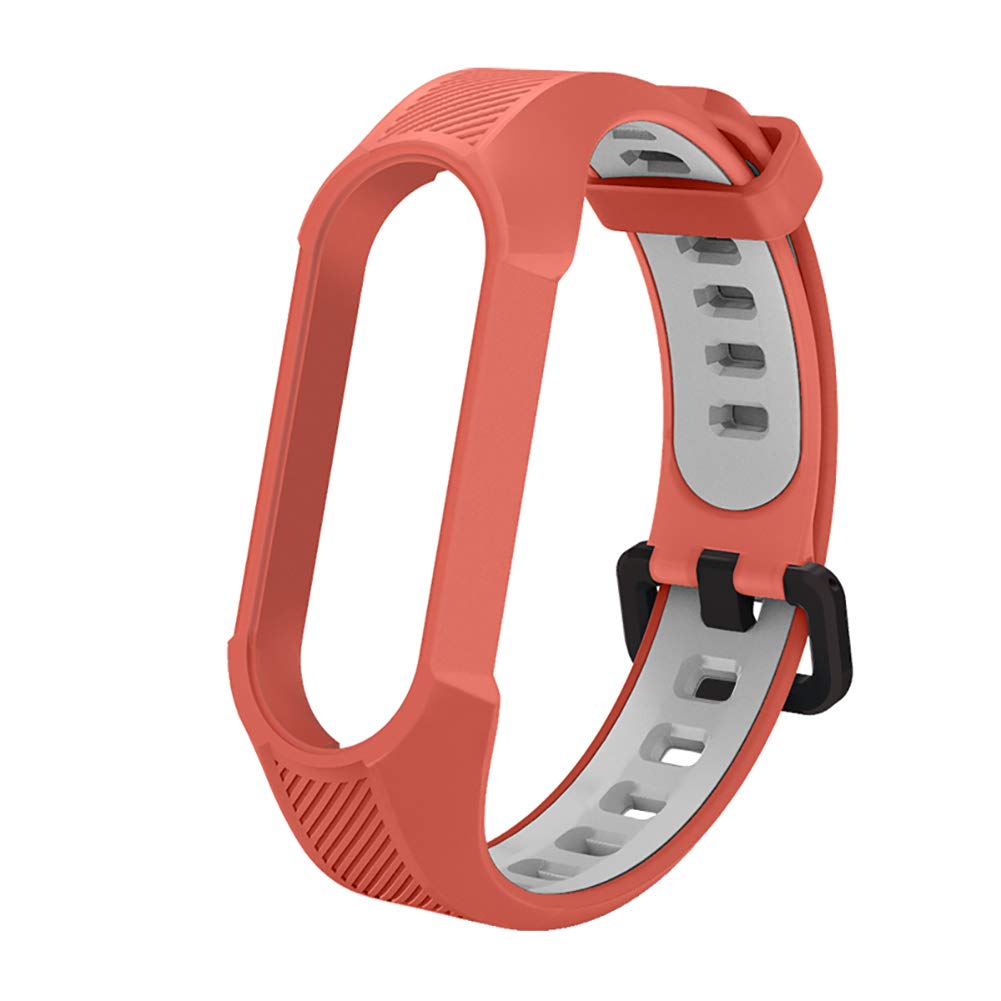 Yuuol Soft Silicone Wristbands, Compatible with Xiaomi Mi Band 6/5, Adjustable Sport Wrist Strap for Women & Men