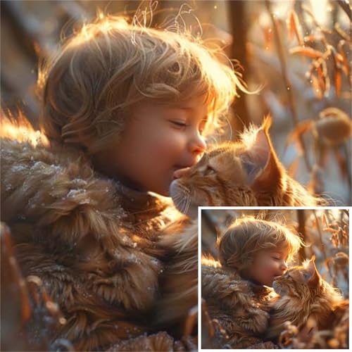 Diamond Painting Personnalisé 80x80cm | Kit Broderie Diamant Photo Custom Full Drill