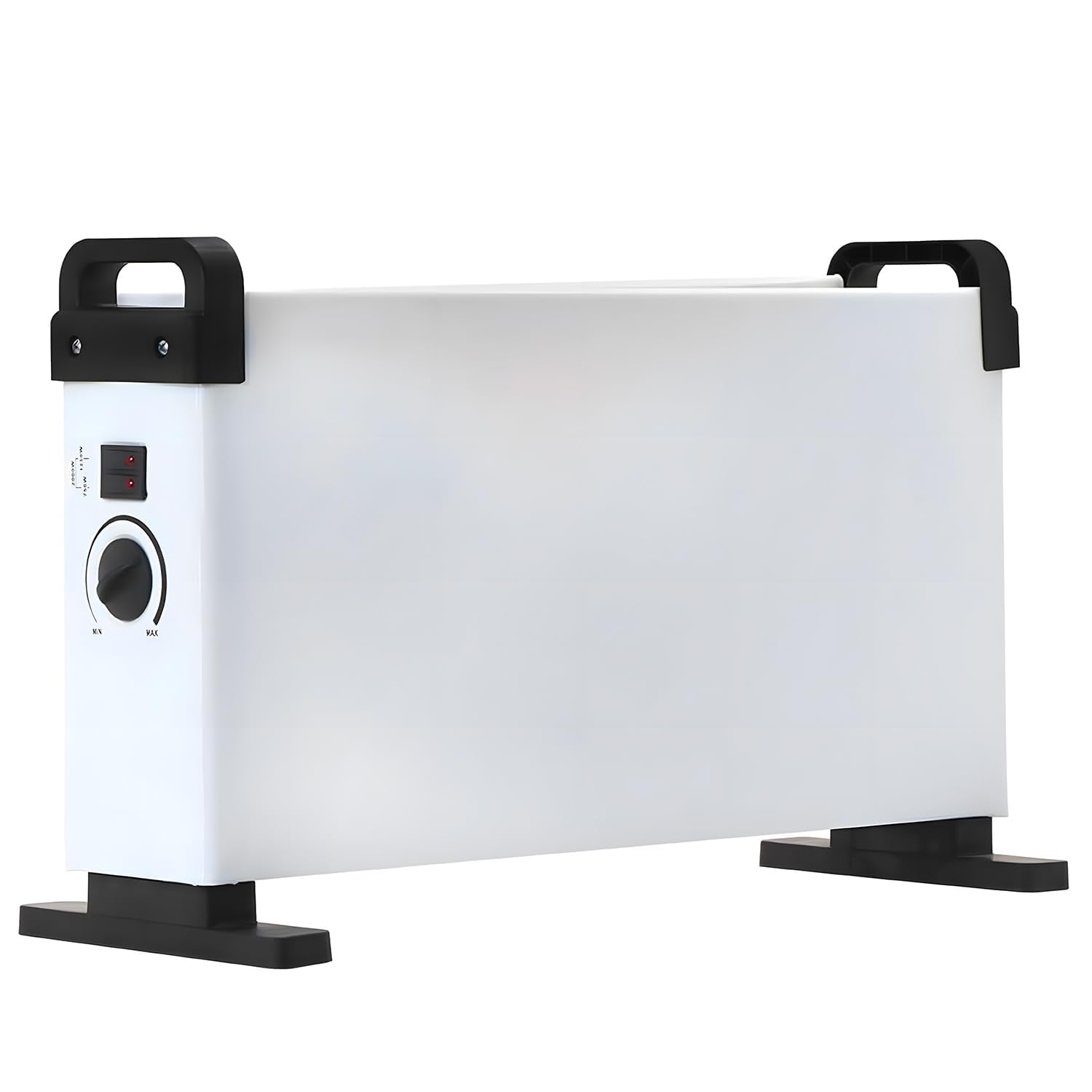 Termoconvettore Elettrico 2000W - 55x12x32 cm - Basso Consumo Caldobagno Stufetta - Piedini per Stabilità - 3 Impostazioni di Riscaldamento - Veloce e Silenzioso - Ideale per Ambienti Grandi