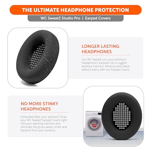 WC SweatZ Studio Pro - Patented Protective Silicone Earpad Covers for Beats Studio Pro Made by Wicked Cushions - Image 4