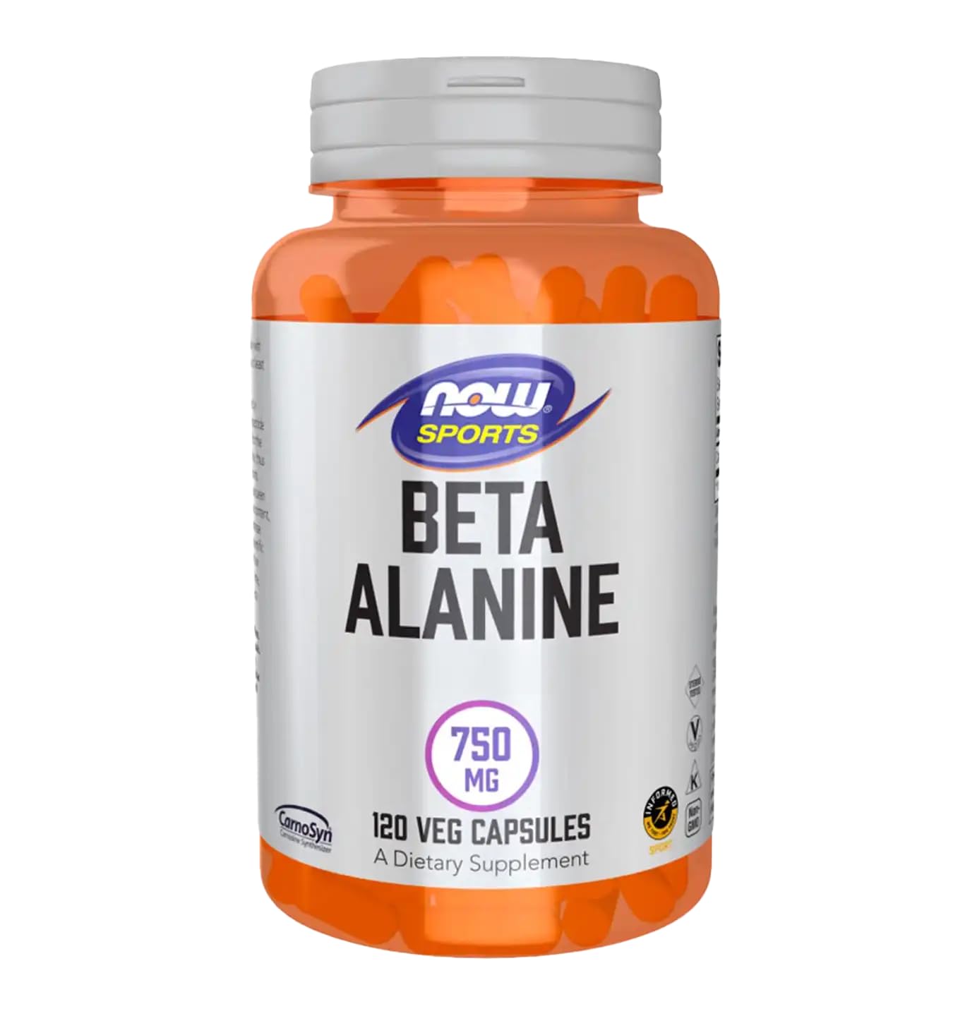 Sports Beta-Alanine 750mg Veg Capsules (Muscular Endurance and Delays Muscle Fatigue)