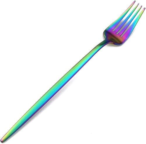 Miniatura 8 de Gugrida - Juego de cubiertos de acero inoxidable 1810, 5 piezas, acabado color negro mate, para cubiertos de viaje, camping, oficina o escuela, apto