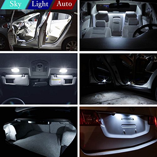 Skylightauto 16Pcs Led Premium Xenon White Light Interior Package Deal For Ford Expedition 1997-2014 #TOP4