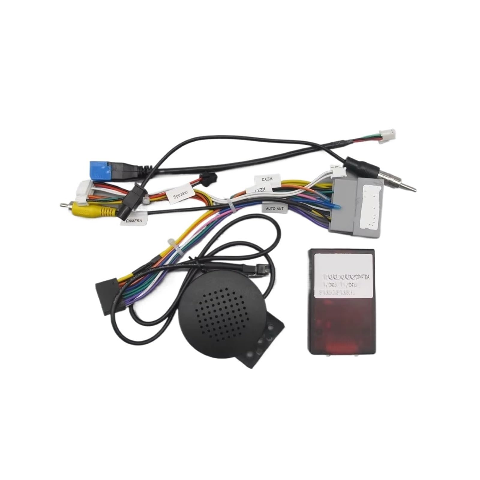 Marco plástico Radio Arnés Cableado Radio Coche Adaptador Caja Canbus Decodificador GM-SS-04A 16 Pines para Daewoo para Marti 2015 2016 2017 2018 2019