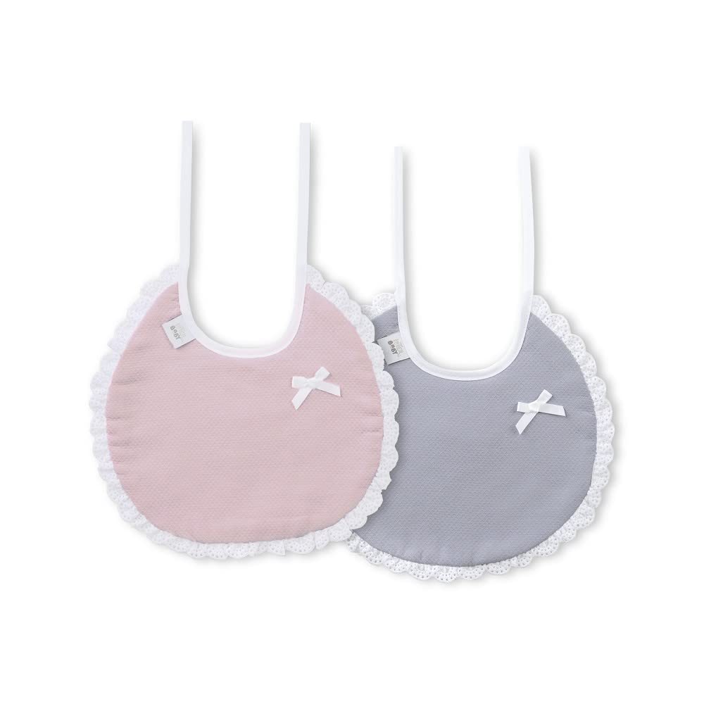 Danielstore Baberos Personalizados para Bebé Recién Nacido con Nombre Bordado – Pack de 2, 100% Algodón Impermeable, Suaves y Absorbentes, Regalo Original Bebé Niño y Niña