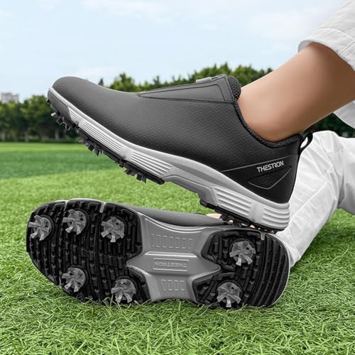 Zapatos de golf para mujer con clavos y cierre de cremallera fácil 2