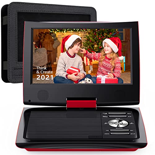 Black Friday - 60% OFF SUNPIN 11 Portable DVD Player for Car and Kids with 9.5 inch HD Swivel Screen, 5 Hour Rechargeable Battery, Dual Earphone Jack, Supports SD Card/USB/CD/DVD, with Extra Headrest Mount Case (Red) 🛒 Flash Sale SUNPIN 11 Portable DVD Player for Car and Kids with 9.5 inch HD Swivel Screen, 5 Hour Rechargeable Battery, Dual Earphone Jack, Supports SD Card/USB/CD/DVD, with Extra Headrest Mount Case (Red)
