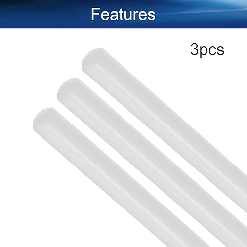 Miniatura 4 de Bettomshin Varillas de polioximetileno POM de 3.3 ft3.28 pies de longitud de 0.276 in0.28 pulgadas de diámetro externo redondo de plástico de