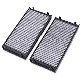 TOPAZ 2Pcs Cabin Air Filter with Activated Carbon Compatible with BMW X5 2007-2018, X6 2008-2019