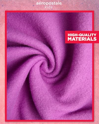 AEROPOSTALE Girls Tracksuit - 2 Piece Cozy Fleece Zip Up Hoodie and Jogger Sweat Pants - Sweat Suit for Girls (Sizes: 4-12)4