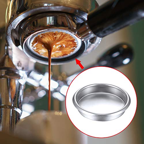 Zhehao Coffee Machine Brush Cleaner 4 Pieces Coffee Machine Brush With Spoon And 1 Piece 58 Mm Stainless Steel Back Flush Insert Metal Blind Filter For Espresso Machine #TOP3