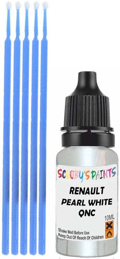Touch Up Paint Compatible With Renault Pearl White Qnc Scratch Fix Automotive Car (10Ml)