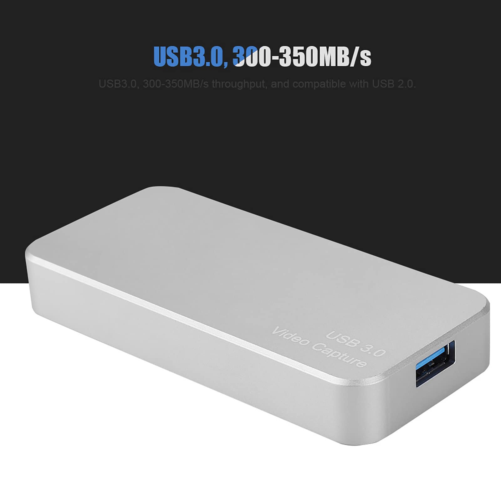 Dpofirs Adapter Karty Przechwytującej Wideo do Gier Strumieniowych na żywo, Plug and Play z USB 3.0, Idealny dla Użytkowników OBS/POTPLAYER