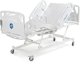 Cama Hospitalar Motorizada 7 Movimentos com Regulagem de Altura do Leito Luxo Suporta até 200kg