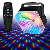 Discokugel Licht, RGB Bühnen Stroboskop Partylicht mit Fernbedienung, Musikgesteuert 48dB, DJ Party lichter, RGB Bühnenlichter, Partylicht für Tanzpartys, Karaoke, Decken/Wandmontage
