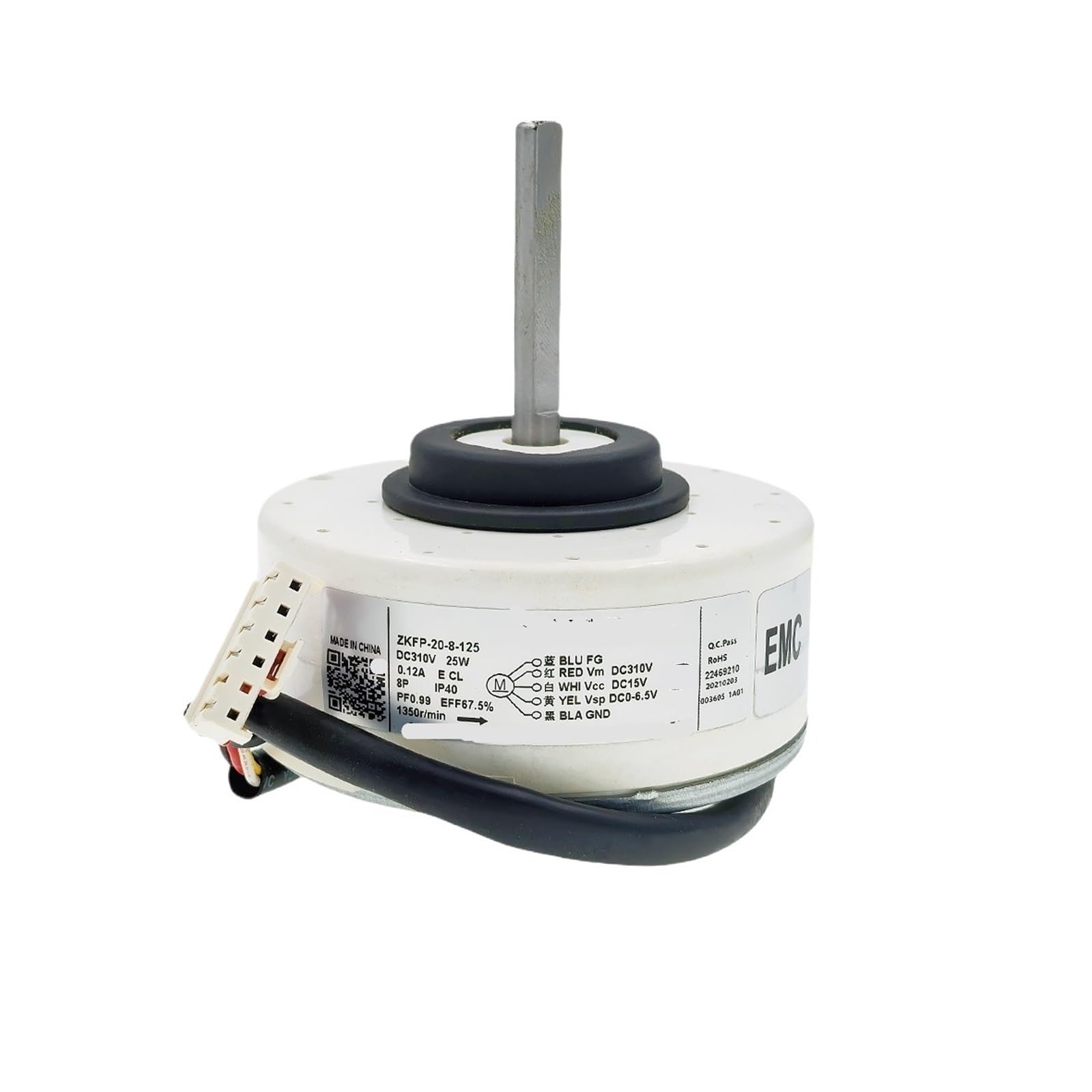 WUPLKCUIJ For Air Conditioner Indoor Unit DC Fan Motor ZKFP-20-8-125 DC310V 25W 1350r/min Conditioning Parts