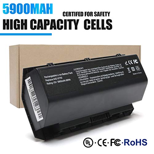 New A42-G750 G750 G750Jm 88W Laptop Battery For Asus G750J G750Jw G750Jx G750Jz G750Jh G750Js G750Y47Jx-Bl 0B110-00200000, 0B110-00200000M Series Laptop Netbook [15V 5900Mah]-12 Months Warranty #TOP2