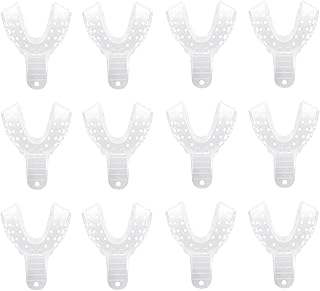 AmeriCan Goods Premium Exellent Cystal Dental Impression Trays 12/Bg XL-S Disposable Impression Trays (#2 L-Lower)